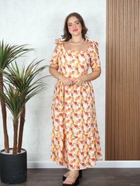 Robe Floral Manche